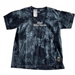 HUF Kids Black Tie-Dye T-Shirt